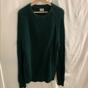 J Crew Dark Green Sweater